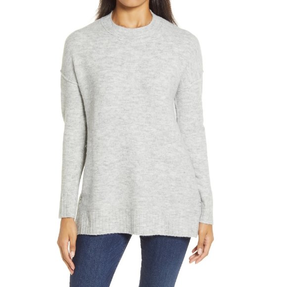 Caslon Side Snap Tunic Sweater 